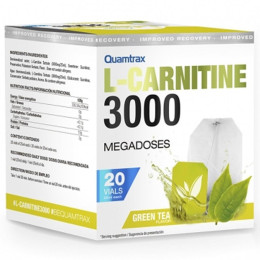 L-карнітин Quamtrax L-Carnitine 3000 20vials (Green tea)