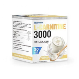 L-карнитин Quamtrax L-Carnitine 3000 20 vials (Yogurt)