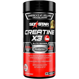 Мультикреатиновий комплекс Six Star Creatine X3 60 Caplets Six Star