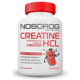 Креатин гидрохлорид Nosorog Nutrition Creatine HCl 120 капс