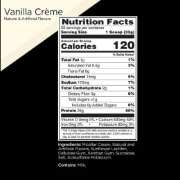 Casein 1800g (Vanilla cream) Rule 1