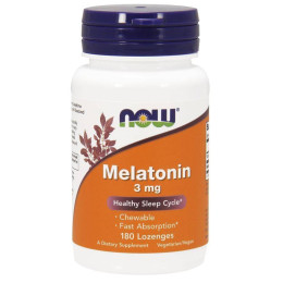 Мелатонин Now Melatonin 3mg 180 lozenges