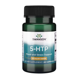 5-гідрокси L-триптофан Swanson 5-HTP 50 mg 60 caps Swanson