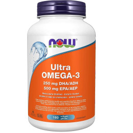 Омега-3 NOW Ultra Omega-3 500 EPA / 250 DHA 180 Fish Softgels