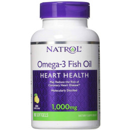 Омега-3 Natrol Omega-3 Fish Oil 1000 mg 60 Softgels (Lemon) Natrol