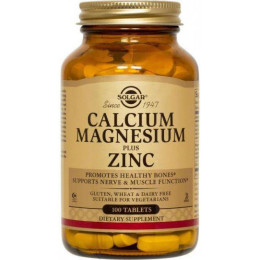 Calcium Magnesium & Zinc 100 tabs Solgar