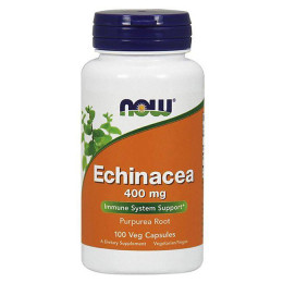 Екстракт ехінацеї Now Echinacea 400 mg 100 veg caps