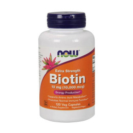 Біотин NOW Foods Biotin 10000 mg 120 veg caps