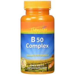 Витамины группы В Thompson B Complex, 50 mg 60 Caps Thompson