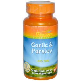 Часник & петрушка, Garlic & Parsley, Thompson Garlic & Parsley, 90 Capsules Thompson