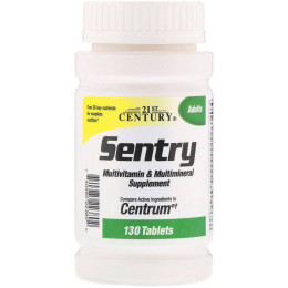 Витамины Sentry, Multivitamin & Multimineral Supplement, 130 Tablets 21st Century