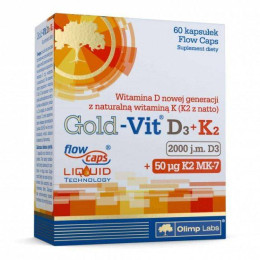 Вітаміни D3+K2 Olimp Gold Vit D3+K2 2000 IU 60 caps Olimp