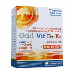 Вітаміни D3+K2 Olimp Gold-Vit D3 + K2 4000 IU 30 caps Olimp