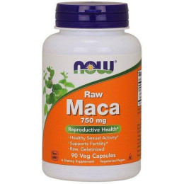 Мака NOW Raw Maca 750 mg 90 caps Now Foods