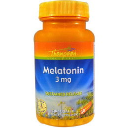 Thompson Мелатонин, Melatonin 3 mg 30 Tabs Thompson