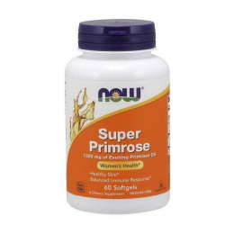 Масло примулы вечерней Now Super Primrose 1300 mg 60 softgels Now Foods