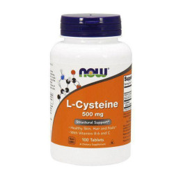 L-цистеин NOW L-Cysteine 500 mg 100 tabs