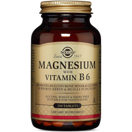 Магний с витамином В6 Solgar Magnesium with Vitamin B6 250 tabs Solgar