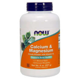 Кальций и магний NOW Calcium & Magnesium Powder 227 g