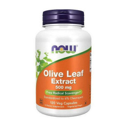 Екстракт листа оливи NOW Olive Leaf Extract 500 mg 120 veg caps