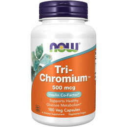 Хром NOW Tri-Chromium 500 mcg 180 veg caps