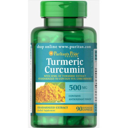 Екстракт кореня куркуми Puritan's Pride Turmeric Curcumin 500 mg 90 Capsules Puritan's Pride