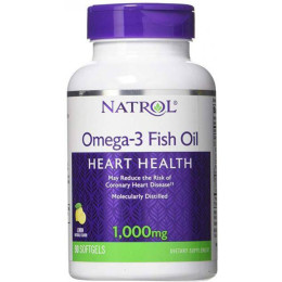 Омега-3 Natrol Omega-3 Fish Oil 1000 mg 90 Softgels (Lemon) Natrol