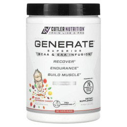 Комплекс аминокислот Cutler Nutrition Generate, Superior BCAA & EAA Infusion 367 g (Sour Rainbow Candy) Cutler Nutrition