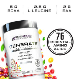 Комплекс амінокислот Cutler Nutrition Generate, Superior BCAA & EAA Infusion 367 g (Sour Rainbow Candy) Cutler Nutrition