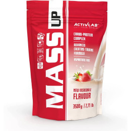 Гейнер Mass Up 3500 g (Strawberry) Activlab