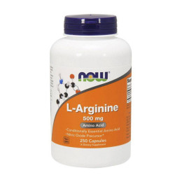 L-аргинин NOW L-Arginine 500mg 100 caps