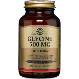 Глицин Solgar Glycine, 500 mg, 100 Vegetable Capsules Solgar