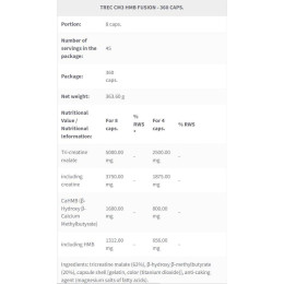 Креатин малат Trec Nutrition CM3 HMB Fusion 360 caps