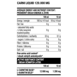 L-карнітин Carni 120000mg Liguid ( 10ml-1200mg ) 1000ml (Cherry) Extrifit