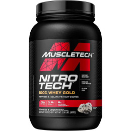 Протеин Muscletech Nitro Tech 100% Whey Gold 907 g (Cookies and Cream) Muscletech