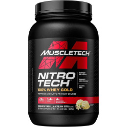 Nitro Tech 100% Whey Gold 907g (French Vanilla Cream) Muscletech