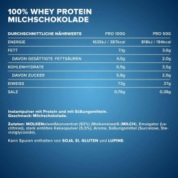 100 % Whey Protein 900g (Milk Chocolate) IronMaxx