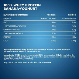 100 % Whey Protein 900g (Banana-Yoghurt) IronMaxx