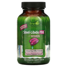 Лібідо для жінок Irwin Naturals Steel-Libido Pink for Women 60 Liquid Soft-Gels Irwin Naturals