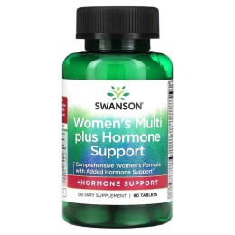 Мультивітаміни для підтримки гормонального балансу жінок Swanson Women's Multi Plus Hormone Support 90 tabs Swanson