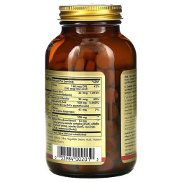 B-Complex with Vitamin C Stress Formula, 250 Tablets Solgar