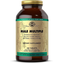 Вітаміни для чоловіків Solgar Male Multiple, Advanced Phytonutrient, 180 Tablets Solgar