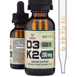 Вітамін D3+K2 Double Wood Vitamin D3 + K2 Liquid Drops 30 ml