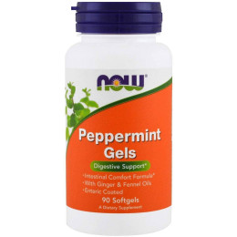 Peppermint Gels with Ginger & Fennel Oils 90 Softgels