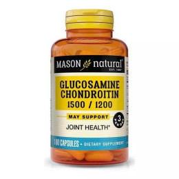 Глюкозамин и Хондроитин Mason Natural (Glucosamine Chondroitin) 1500/1200 180 капсул