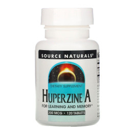 Гиперзин, Huperzine A, Source Naturals, 200 мкг, 120 таблеток