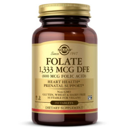 Фолієва кислота Solgar (Folate Folic Acid) 800 мкг 250 таблеток