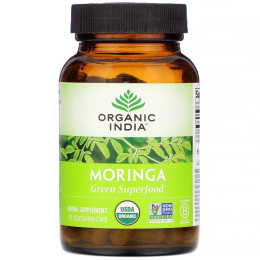 Моринга, Organic India, 90 растительных капсул