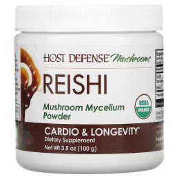 Рейші Fungi Perfecti Host Defense Mushrooms Reishi, Mushroom Mycelium Powder 100 g