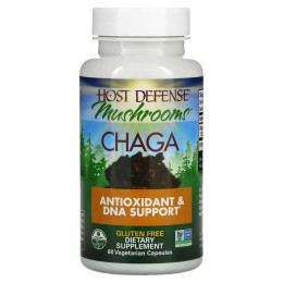 Чага Fungi Perfecti Host Defense Mushroom Chaga 60 Vegetarian Capsules